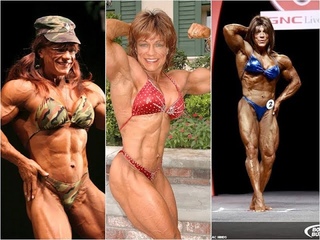 Woman bodybuilding Helen Bouchard