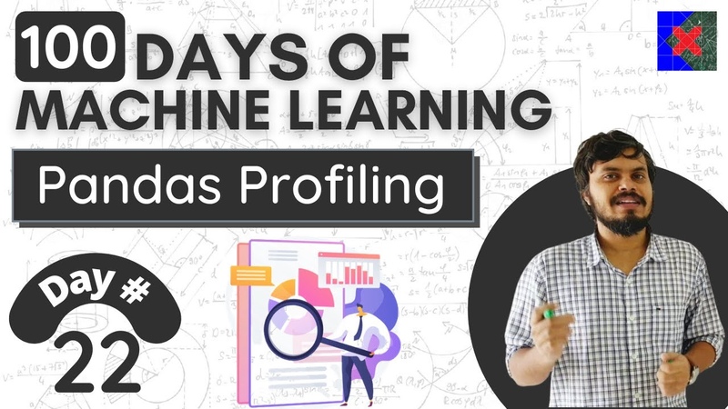 Pandas Profiling, Day 22, 100 Days of Machine