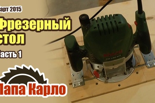 Фрезерный стол своими руками. Часть 1 - Крепление фрезера к столу | Столярная мастерская