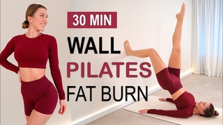 30-мин жиросжигающий пилатес у стены. 30 Min FAT BURNING WALL PILATES | Full Body, Beginner Friendly, No Repeat, Warm Up + Cool Down