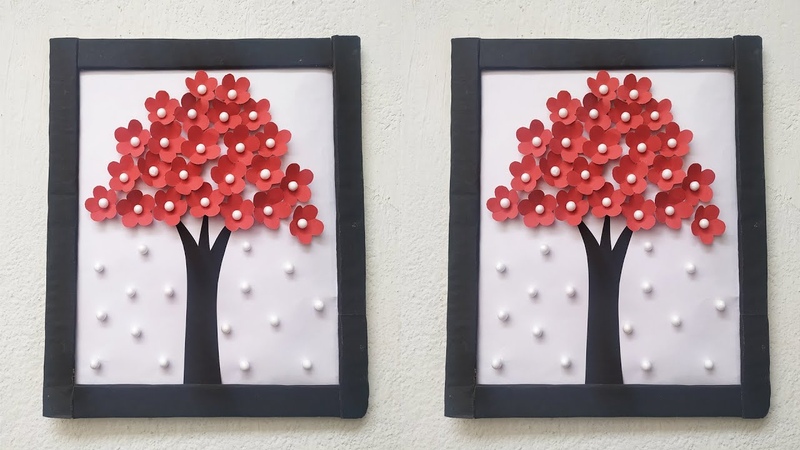 Beautiful Handmade wall decoration ideas, , DIY Frame Wall Hanging, , Amazing Paper craft