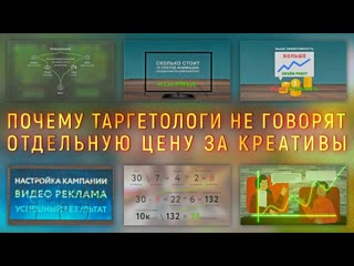 Почему таргетологи заказывают дешёвые креативы И сколько стоит видео реклама