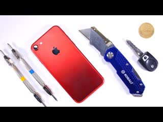 Red iPhone 7 Scratch Test - How durable is it!