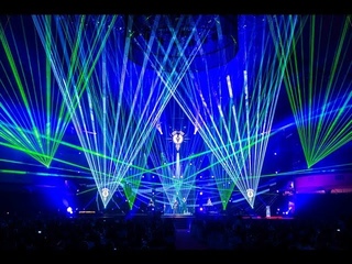 Lasershow zu “VNV NATION“ beim LEA Award 2013 mit tarm Showlaser GmbH/Ralf Lottig