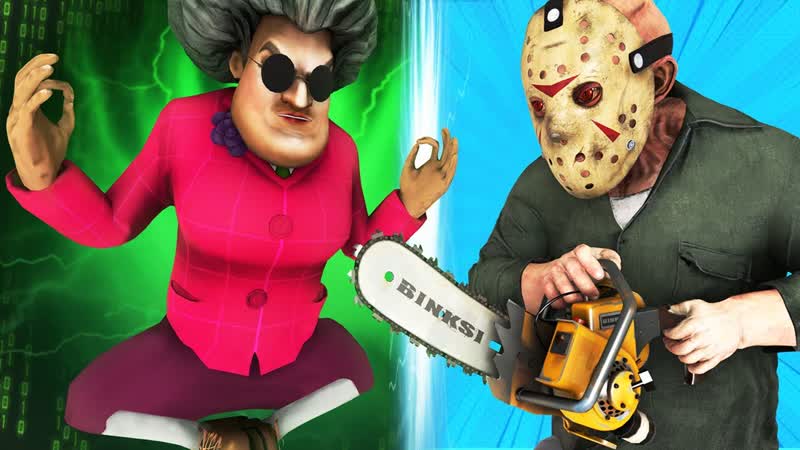 Мисс Ти vs Джейсон Вурхиз (Страшная Учительница Пятница 13 Scary