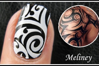 TATTOO NAIL ART DESIGNS