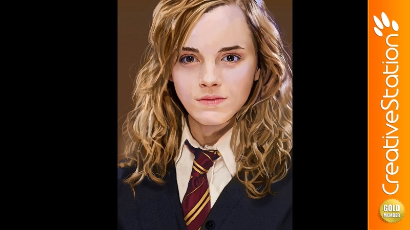 Hermione, Emma Watson, Speed Painting (, Krita), Creative Station