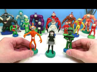 Лепим СЛЕНДИПУЗИКОВ: Оранжевый, Девочка Привидение и Солдат из игры Slendytubbies 3