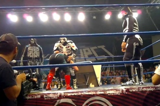 L.a Park, La Parka, Super Parka vs Tommy Dreamer,Raven, Super Crazy X Project 1