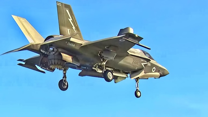 F 35 B Fighter Jets Launch Land Aboard HMS Queen