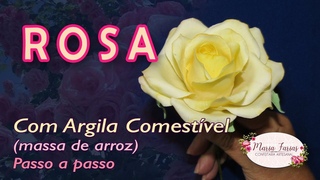 Como Fazer Rosa com Argila Comestvel