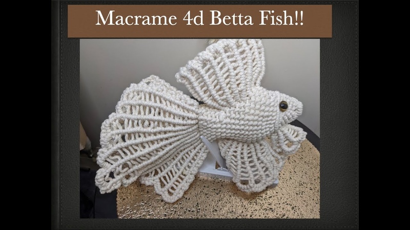 How to make 3 D macrame Betta Fish (part
