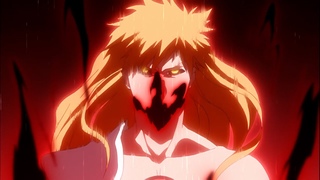 BLEACH Ichigo full Hollowfication and overwhelmed Ulquiorra spiritual powers