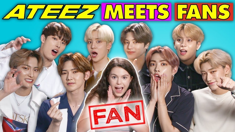 K Pop Fans React To And MEET K Pop Stars ( ATEEZ