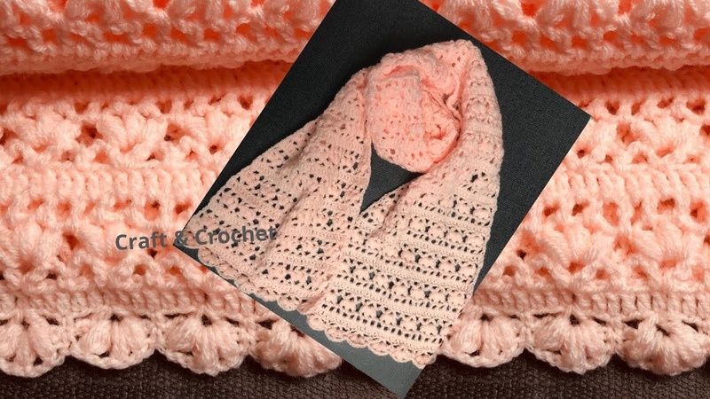 Easy crochet scarf, Crochet