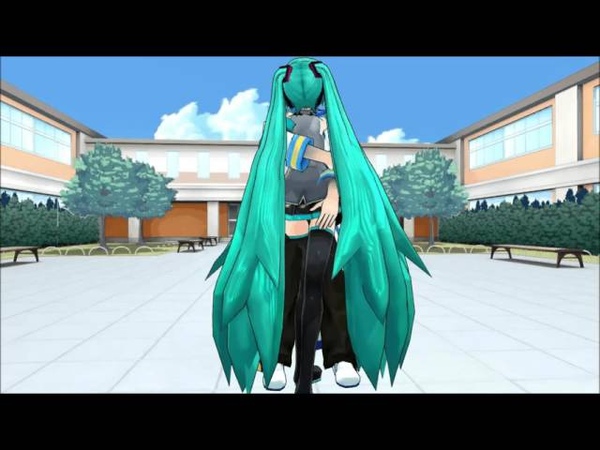 MMD Valentines day Kiss me Miku x