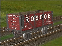 T H Roscoe - Stockport 7 plank wagon