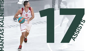 Мантас Калниетис против Зелена Гуры - 11 очков, 17 передач