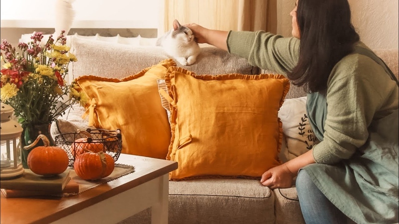 Enjoy autumn, Hunting for forest mushrooms, Sewing an autumn pillow, Pleasant Home