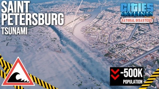 MASSIVE TSUNAMI WIPES OUT ENTIRE CITY OF SAINT PETERSBURG / Огромное цунами обрушилось на Петербург