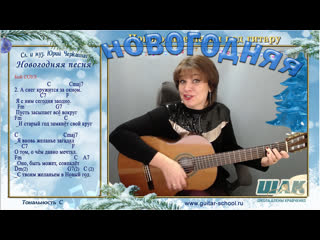 Новогодняя песня под гитару. Лучшие Новогодние песни (автор Ю.Черкашин)