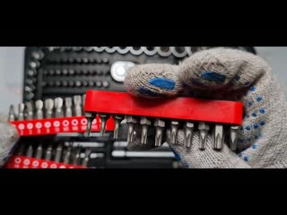 Набор инструментов YATO 1/2-1/4-3/8, 216 предметов, CrV, CrMo, S2, 72T, YT-38841