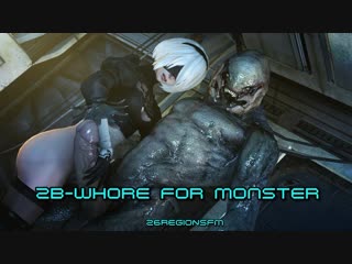 3d porn 2b whore for monster (nier automata sex) [порно, секс ...