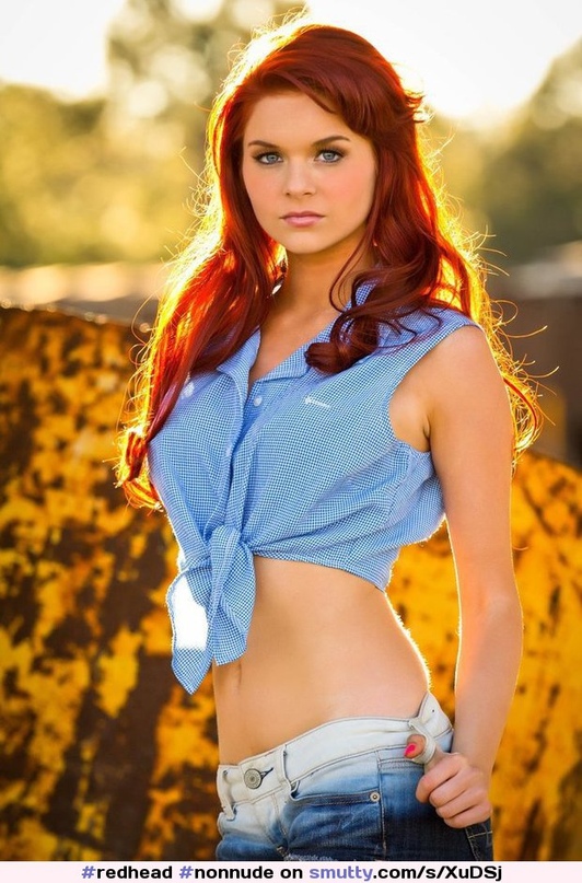 Redhead uniform beauty outdoor