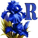 синий ирис алфавит, image #17