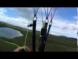 Paragliding top landing  Приземление точно в цель