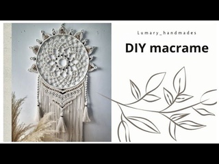 DIY| macrame wall hanging | ring | mandala |tutorial