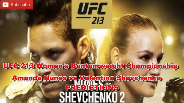 UFC 213 UFC Womens Bantamweight Championship Amanda Nunes vs Valentina Shevchenko