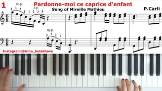 PARDONNE-moi CE CAPRICE DENFANT Mireille Mathieu Piano “ПРОСТИ МНЕ ЭТОТ КАПРИЗ“ Пианино Мирей Матье