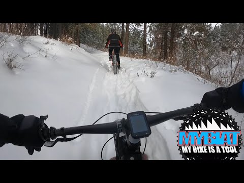 Fat Biking Fresh Snow in Payson