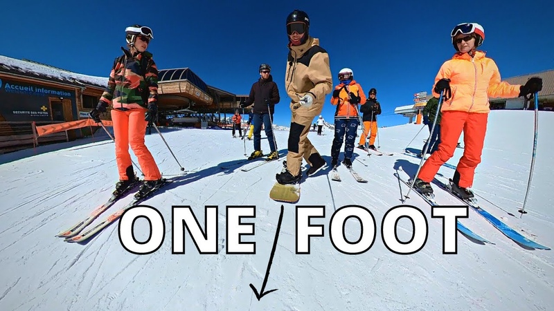 Snowboard with One Foot Get off