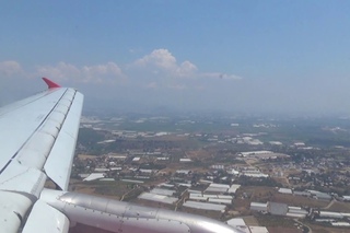 Airbus A320-212 UR-WRM посадка в Анталии  / landing in Antalya AYT Turkey