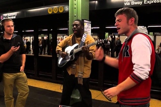 NYSubwayTunes with Guitaro5000   Bruno Mars - Grenade
