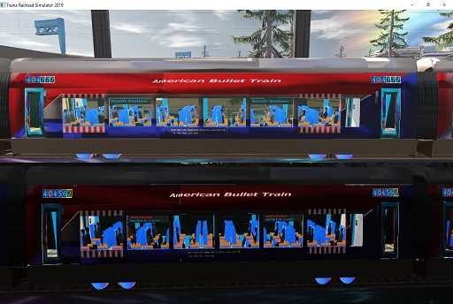 American Bullet Train Coach Amtrak (Boston), Fictional