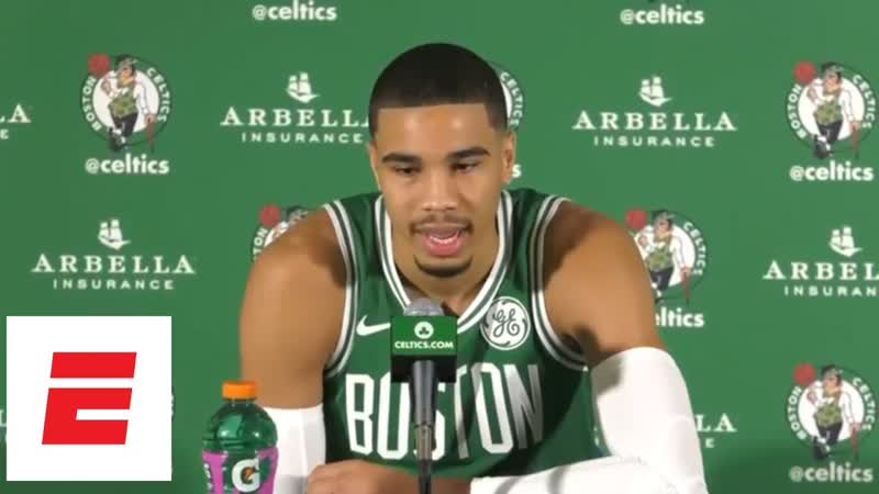 FULL Jayson Tatum talks Kobe Bryant workout, Celtics hopes, NBA Media Day,