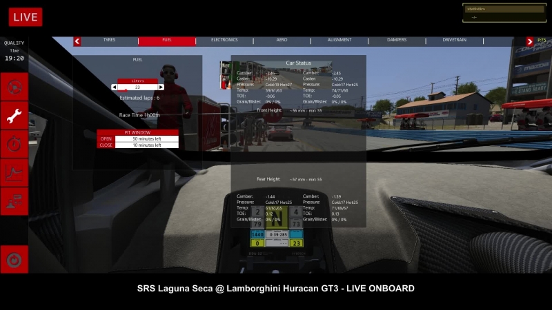 VK LIVE SRS Laguna Seca Lamborghini Huracan GT3 LIVE