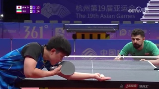 Tomokazu Harimoto vs Nima Alamian | MT-QF | 2023 Asian Games