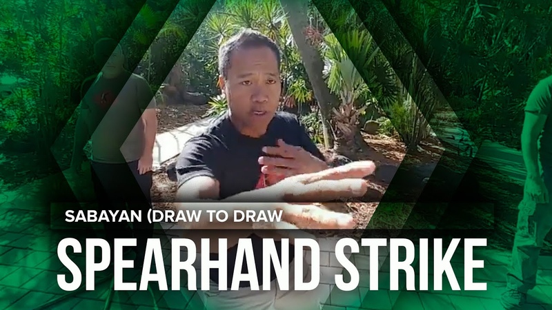 10. 2 Distract your opponent with Spearhand strike, Filipino Martial Arts Sabayan (draw to