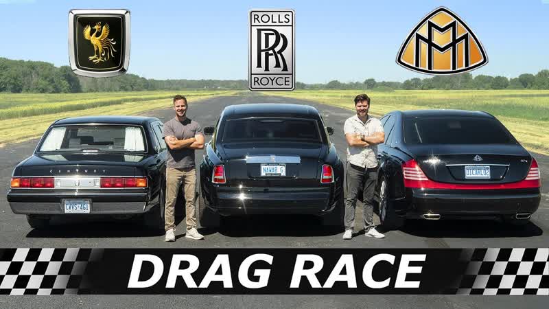 Toyota Century vs Rolls Royce Phantom vs Maybach 57s, , DRAG ROLL