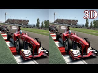 F1 2013 3D video SBS VR Box googe cardboard