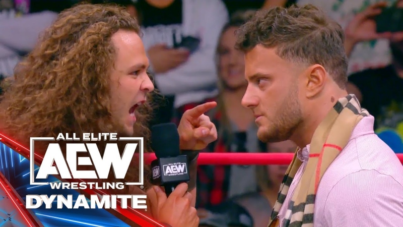 MJF Jungle Boy Jack Perry in a heated verbal exchange on Dynamite, AEW Dynamite 3, 29,