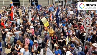Thousands gather in Melbourne again to protest vaccine mandates
