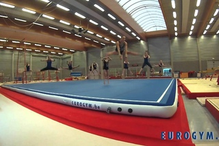 Worlds first- Inflatable Gymnastic Air Floor